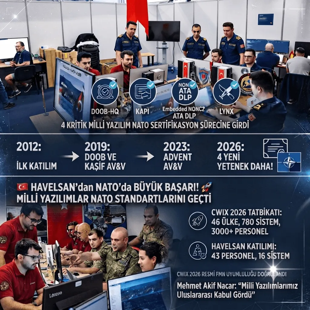 HAVELSAN'dan NATO'da Tarihi Başarı! 4 Milli Yazılım NATO Sertifikasyon Sürecine Girdi