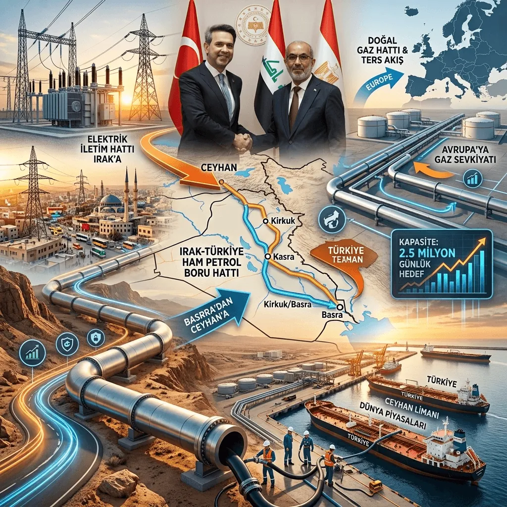 Irak-Türkiye Petrol Boru Hattında Yeni Dönem: Ceyhan'a Akış Sürecek, Hedef Günlük 2,5 Milyon Varil
