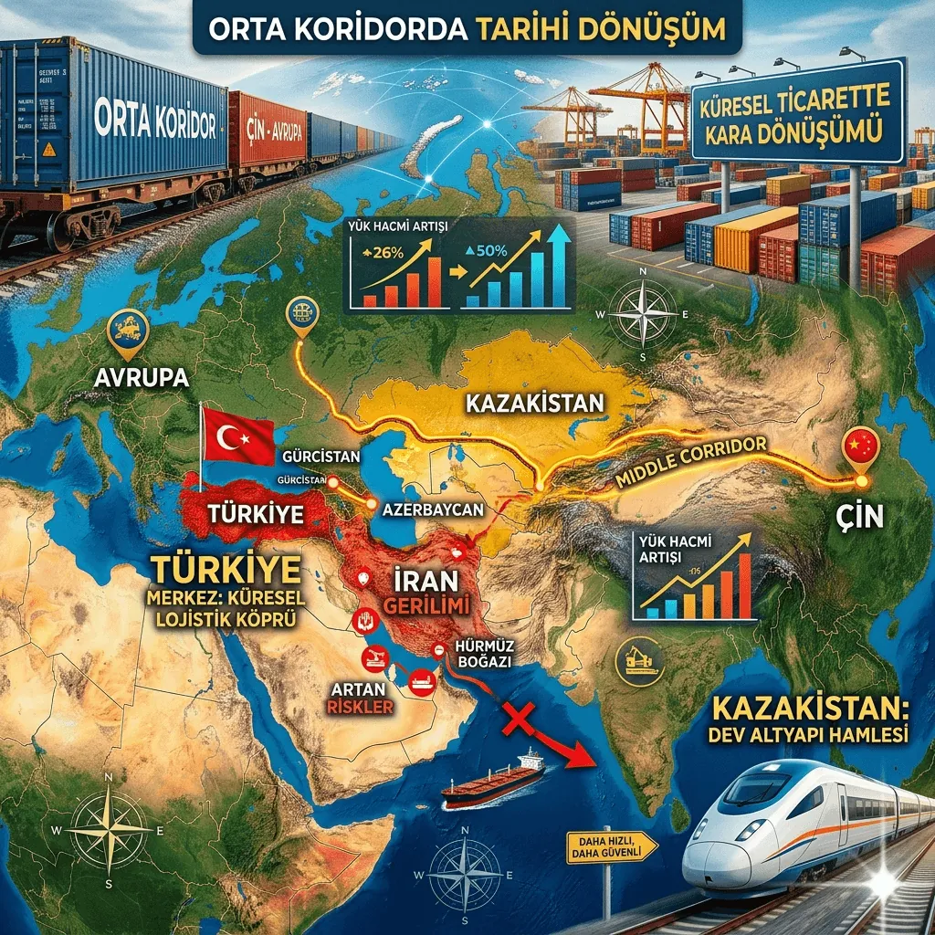 İran Gerilimi Küresel Ticareti Değiştiriyor: Orta Koridor Yükseliyor, Türkiye Lojistik Üs Oluyor
