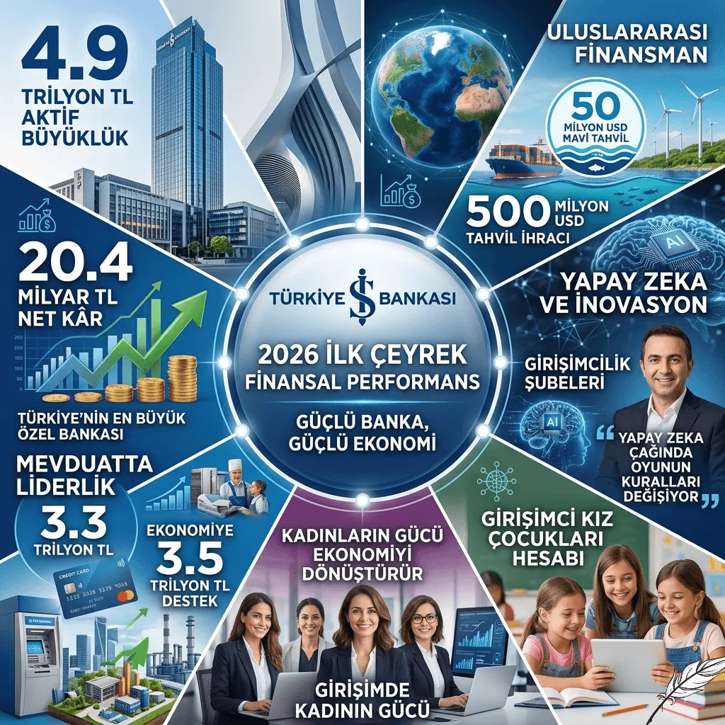 İş Bankası’ndan Dev Kâr ve Zirve Mesajı: 20,4 Milyar TL Net Kâr, 4,9 Trilyon TL Aktif!