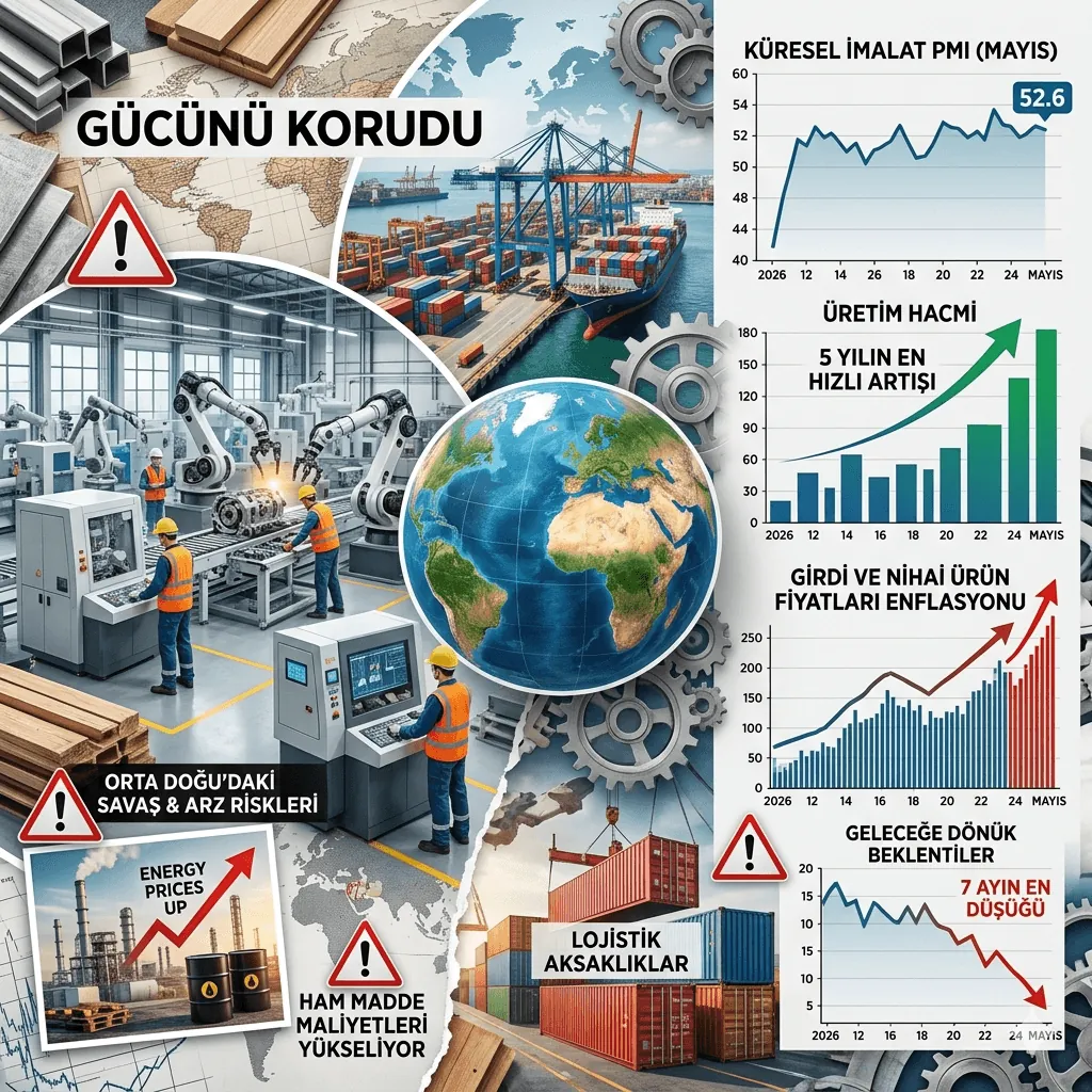 İSO Açıkladı: Küresel İmalatta 5 Yılın Rekoru! PMI 10. Ayda da Büyümeyi Sürdürdü