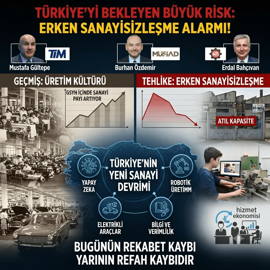 İSO Başkanı Erdal Bahçıvan'dan Kritik Uyarı: Türkiye'yi Bekleyen En Büyük Tehlike 'Erken Sanayisizleşme'