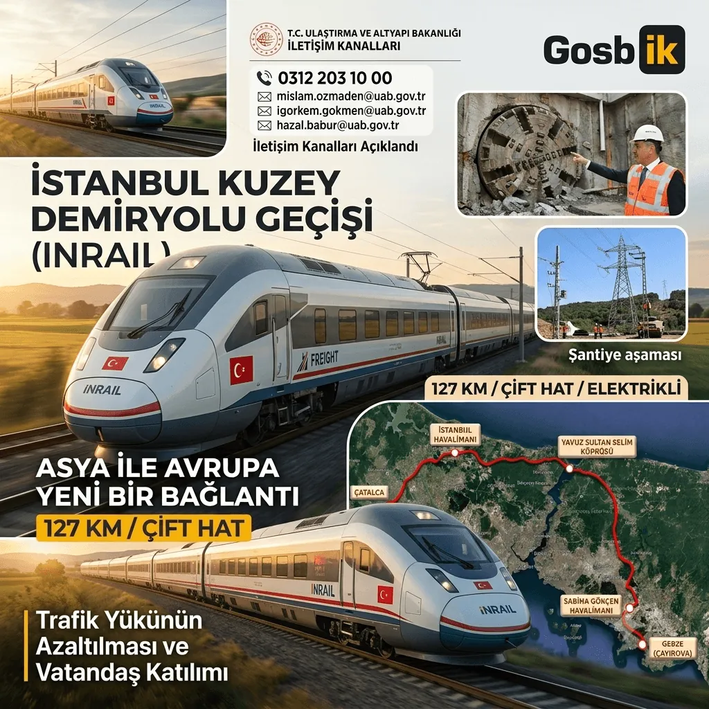 İstanbul'un Lojistiğini Değiştirecek 127 Kilometrelik Hat: Çayırova-Çatalca Demiryolunda Yeni Adım