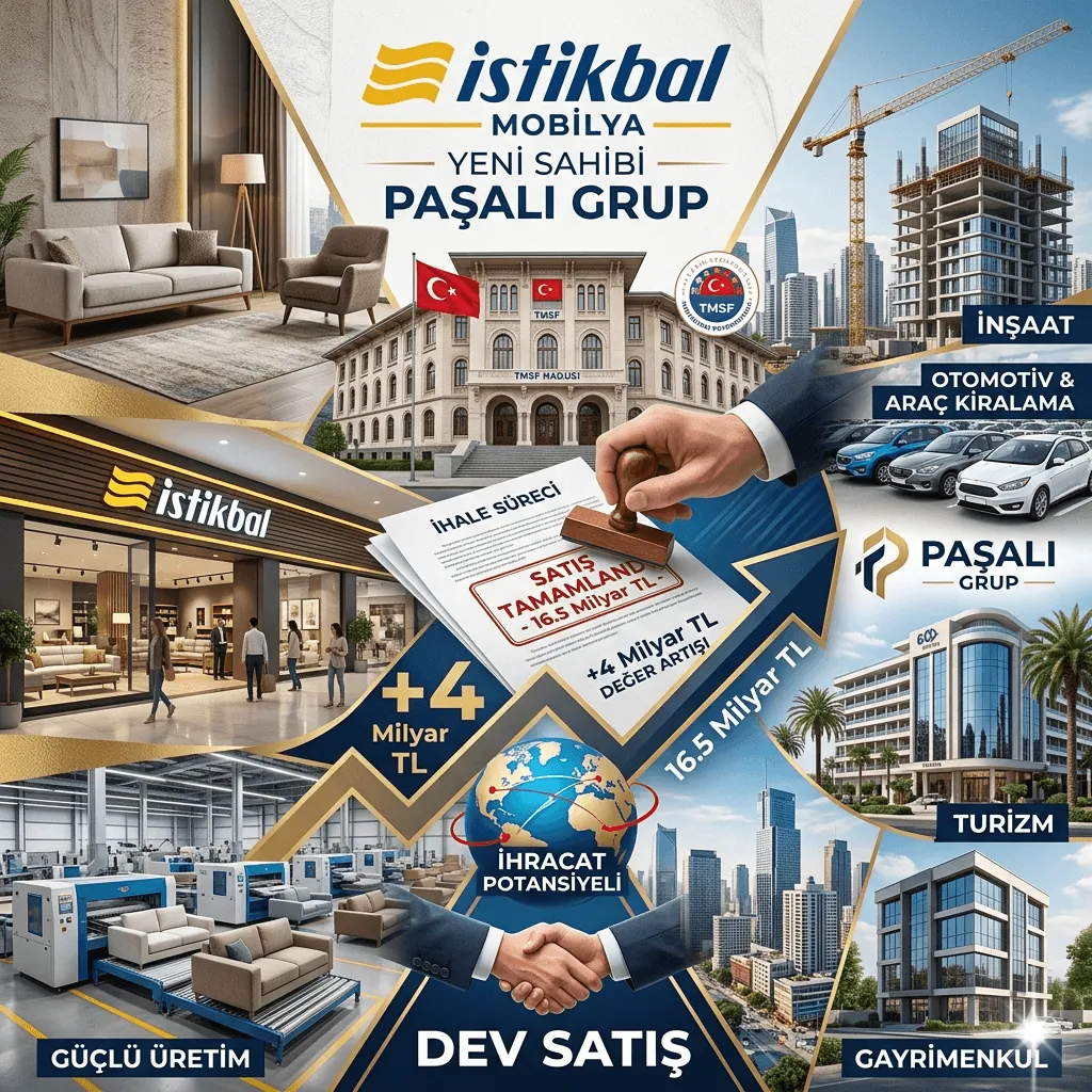 İstikbal Mobilya 16,5 Milyar TL’ye Satıldı: TMSF İhalesini Paşalı Grup Kazandı