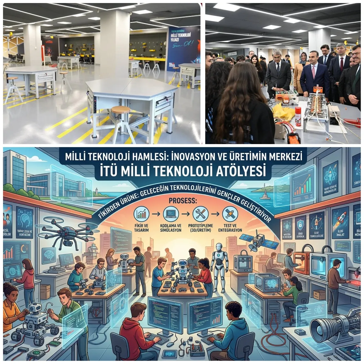 İTÜ’de Milli Teknoloji Atölyesi Açıldı: Türkiye Ar-Ge, Savunma ve Teknolojide Yeni Dönemi Dizayn Ediyor