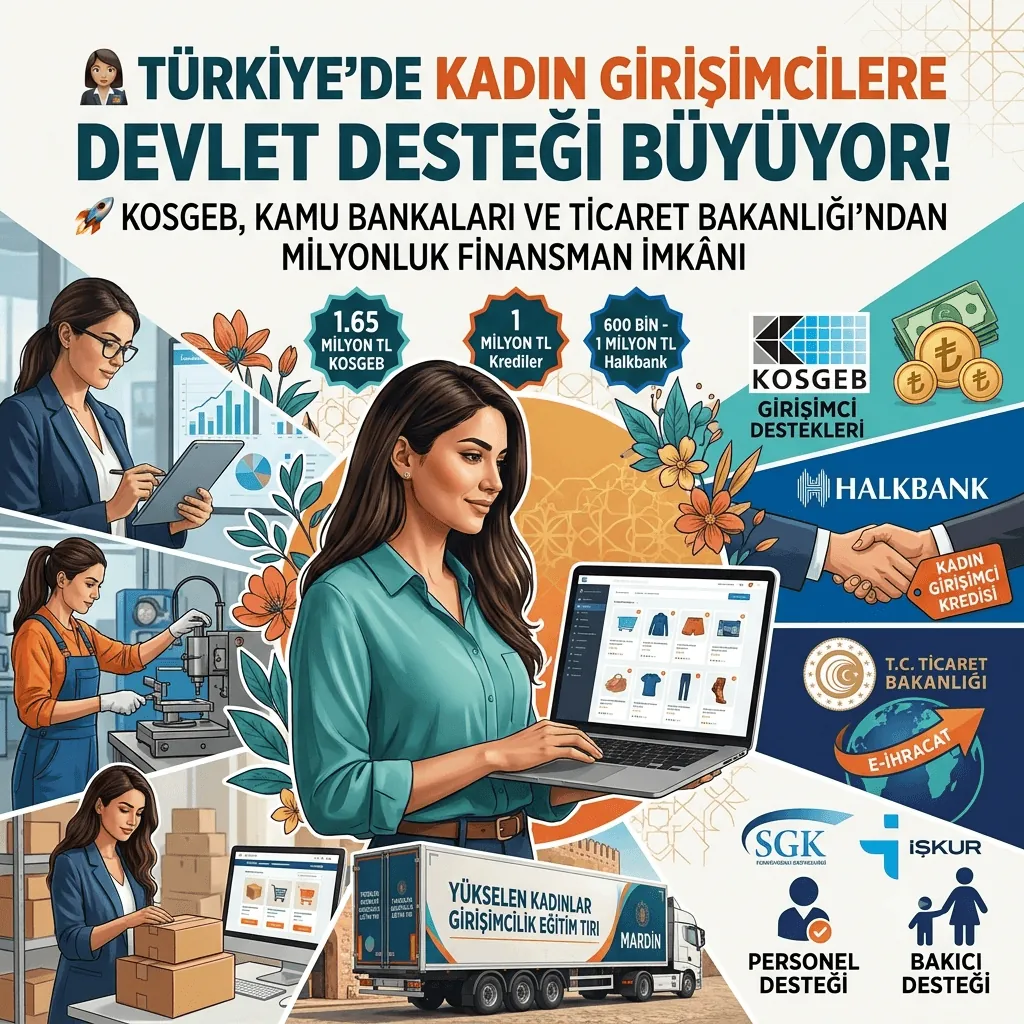 Kadın Girişimcilere Milyonluk Devlet Desteği: KOSGEB, Halkbank ve Ticaret Bakanlığı'ndan E-Ticaret ve İş Kurma Fırsatı