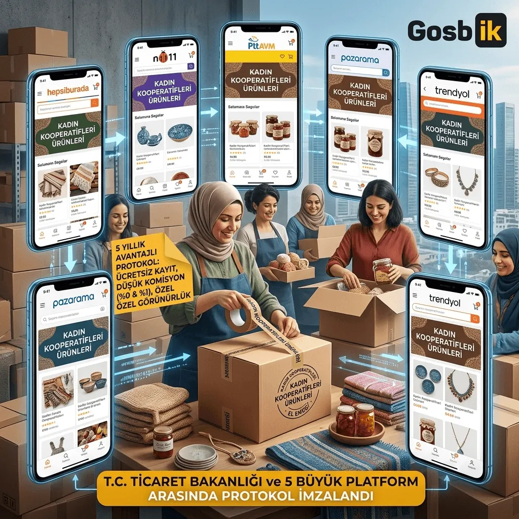Kadın Kooperatiflerine E-Ticarette Büyük Destek! Ticaret Bakanlığı 5 Dev Platformla Anlaştı: 5 Yıl Boyunca Komisyon Avantajı