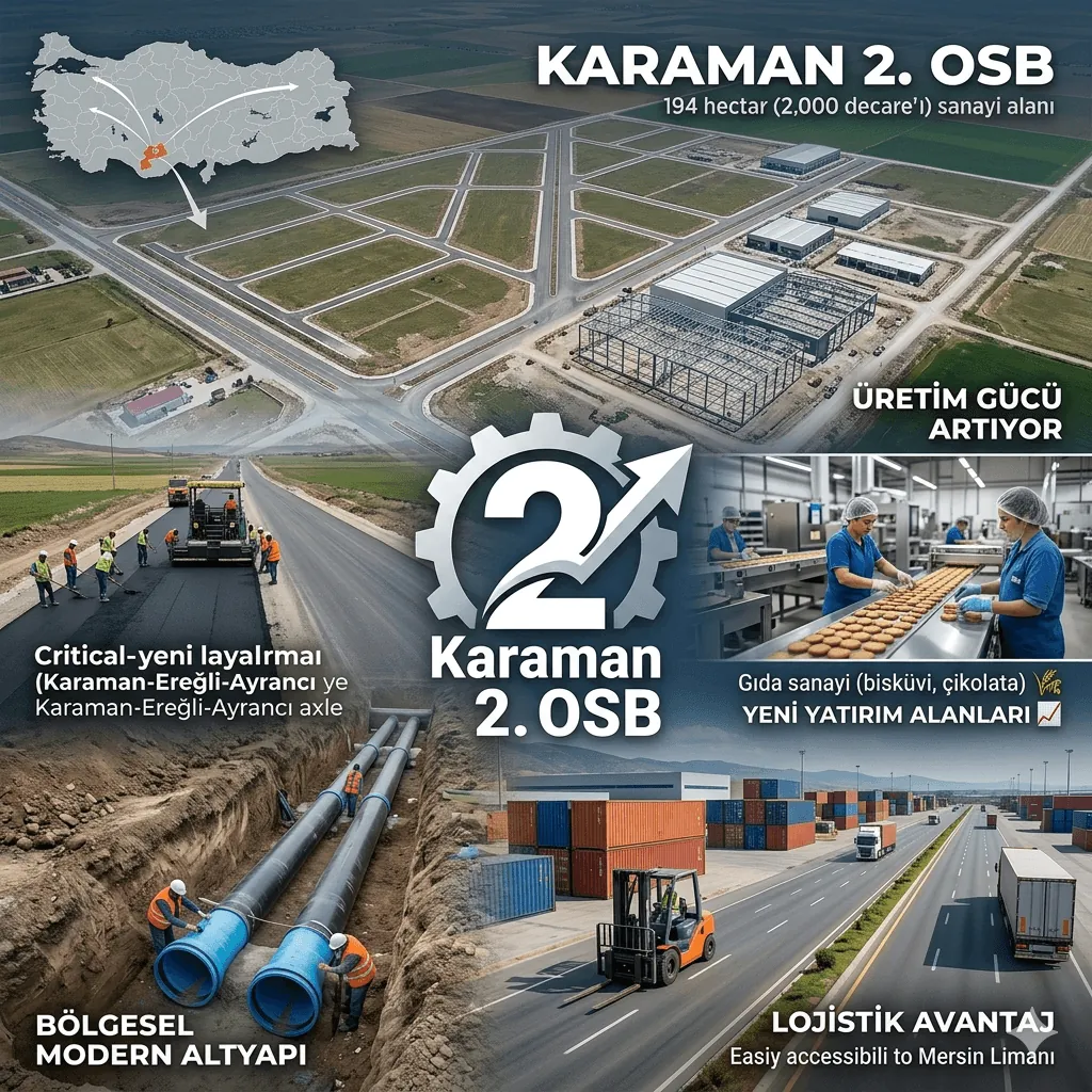 Karaman’da Sanayi Atağı! 2. OSB ile 2.000 Dekarlık Dev Yatırım ve Yeni İstihdam Dönemi Başlıyor