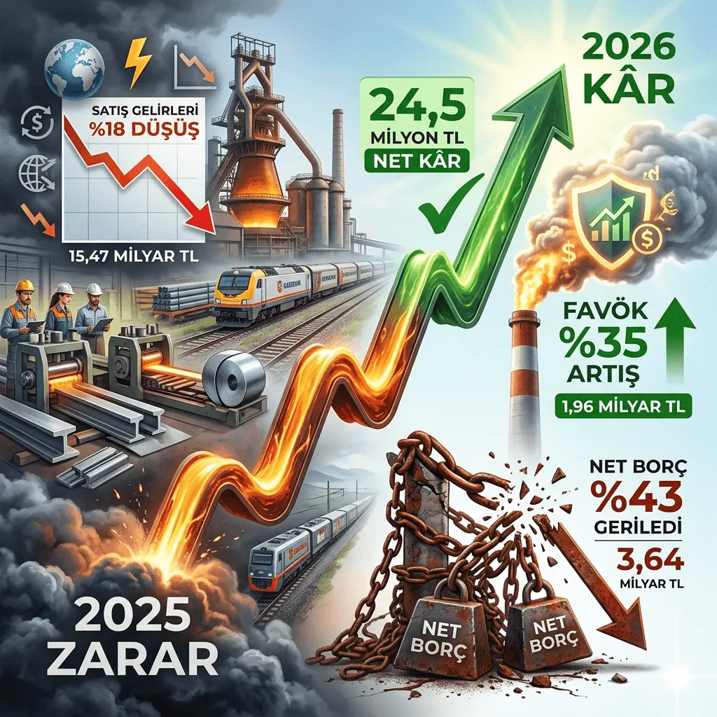 Kardemir’den 2026 İlk Çeyrek Mesajı: Çelik Devinde Zorlu Döneme Rağmen Üretim ve Yatırım Hamlesi Sürüyor