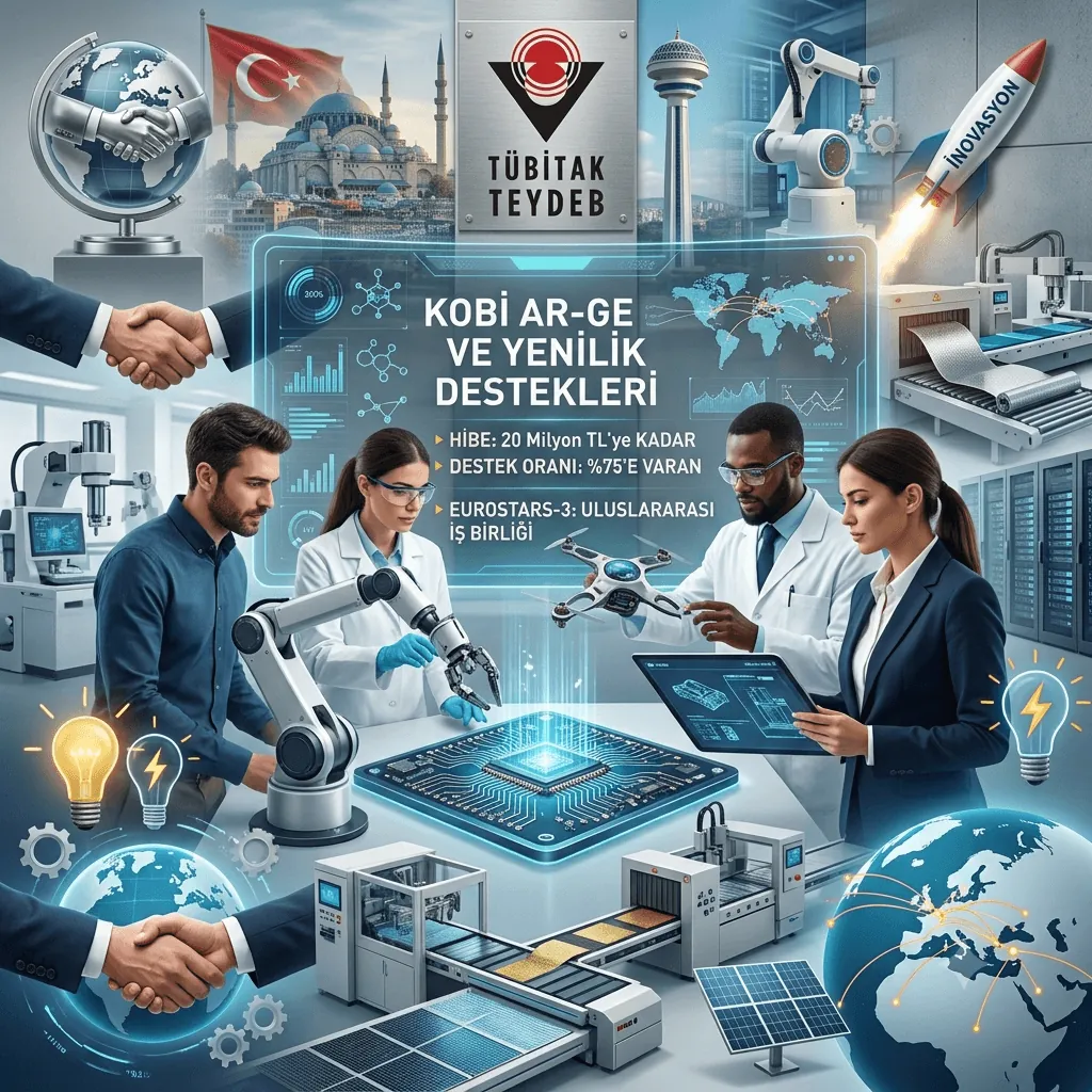 KOBİ’lere Büyük Destek Paketi! TÜBİTAK’tan Proje Başına 20 Milyon TL’ye Kadar Hibe Fırsatı