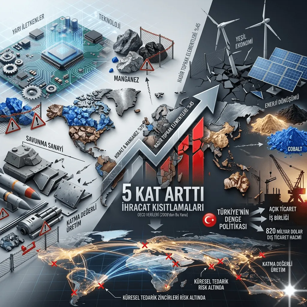 Kritik Madenlerde Alarm: İhracat Kısıtlamaları 5 Kat Arttı, Küresel Tedarik Riski Büyüyor!