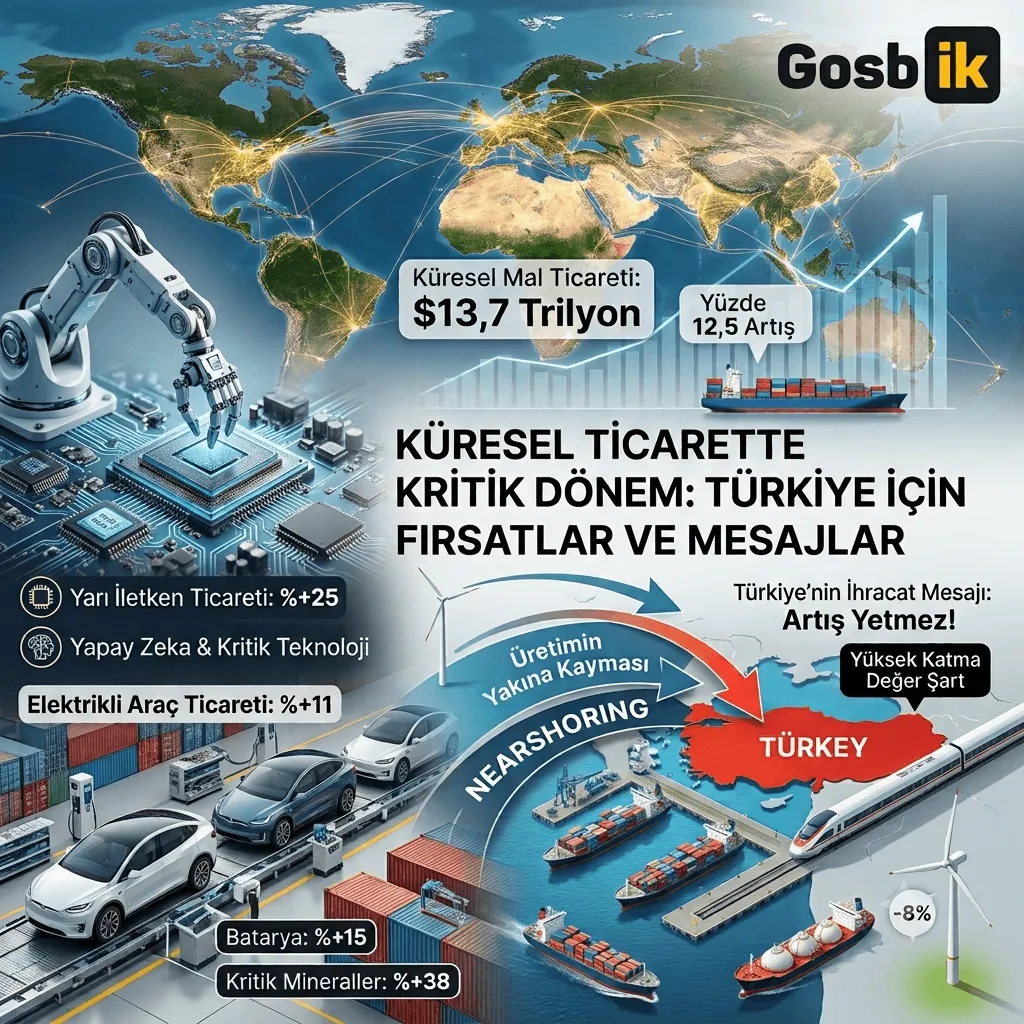 Küresel ticarette tarihi artış: Mal ticareti 13,7 trilyon dolara ulaştı, Türkiye için kritik mesaj