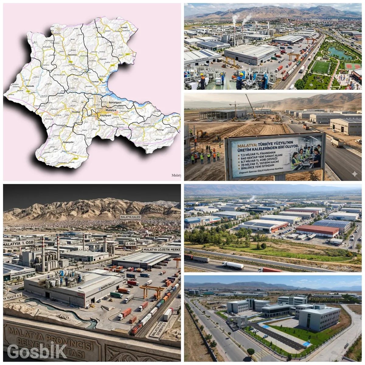 MALATYA YATIRIMLARLA KALKINIYOR: 7,3 MİLYAR TL FİNANSMAN, 640 HEKTAR YENİ SANAYİ ALANI