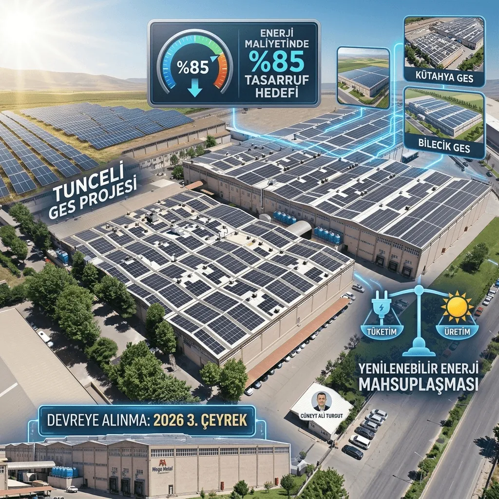 Mega Metal’den Tunceli GES Hamlesi: Enerjide %85 Tasarruf Hedefi