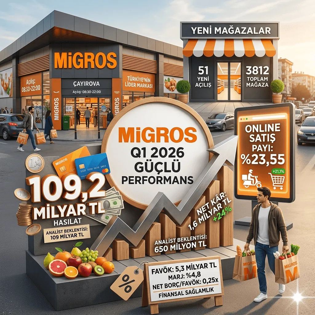 Migros’tan Beklentileri Aşan Bilanço: 2026 İlk Çeyreğinde Net Kâr 1,6 Milyar TL’ye Yükseldi