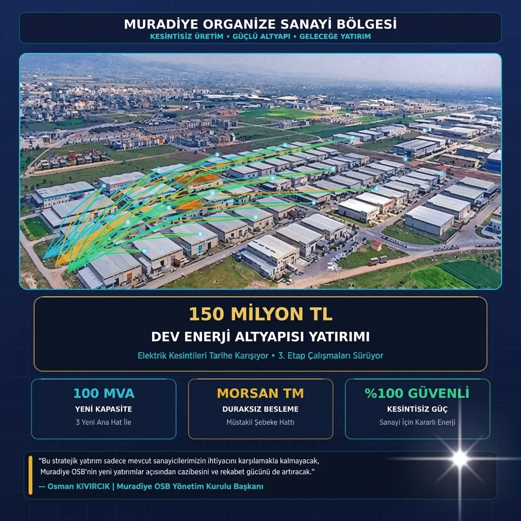 Muradiye OSB’ye 150 Milyon TL’lik Dev Yatırım! Elektrik Kesintilerini Bitirecek Enerji Projesinde Sona Yaklaşıldı