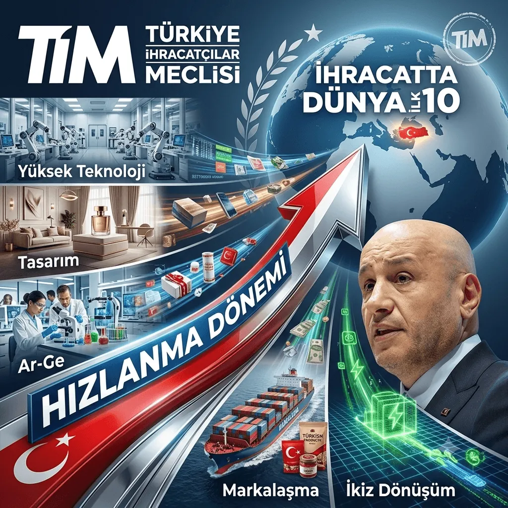 Mustafa Gültepe Yeniden TİM Başkanı Seçildi! Hedef: Türkiye'yi İhracatta İlk 10 Ülke Arasına Taşımak