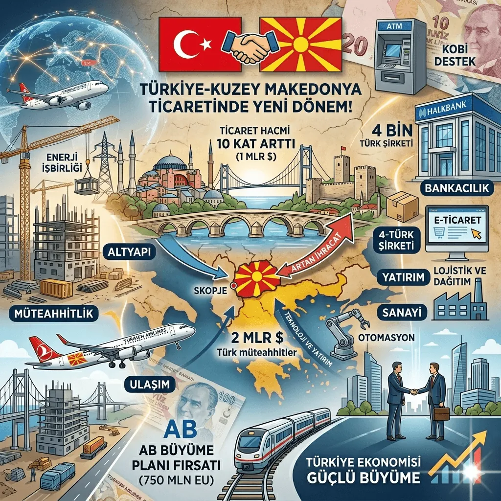 Ömer Bolat Açıkladı: Türk Müteahhitlerden Kuzey Makedonya’ya 2 Milyar Dolarlık Dev Yatırım, Ticaret Hacmi 1 Milyar Dolara Ulaştı!