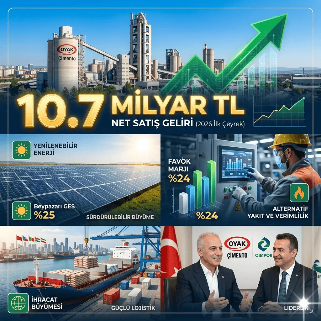 OYAK Çimento’dan 2026’ya Güçlü Başlangıç: 10,7 Milyar TL Gelir, Dev GES Yatırımı ve Yüksek Karlılık Dikkat Çekti