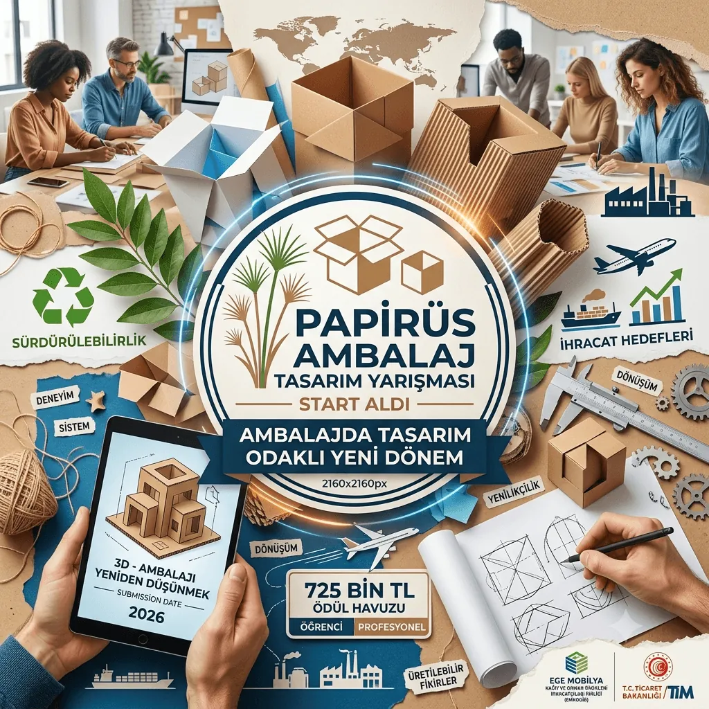 Papirüs Ambalaj Tasarım Yarışması Başladı: 725 Bin TL Ödül ve Küresel Kariyer Fırsatı Tasarımcıları Bekliyor