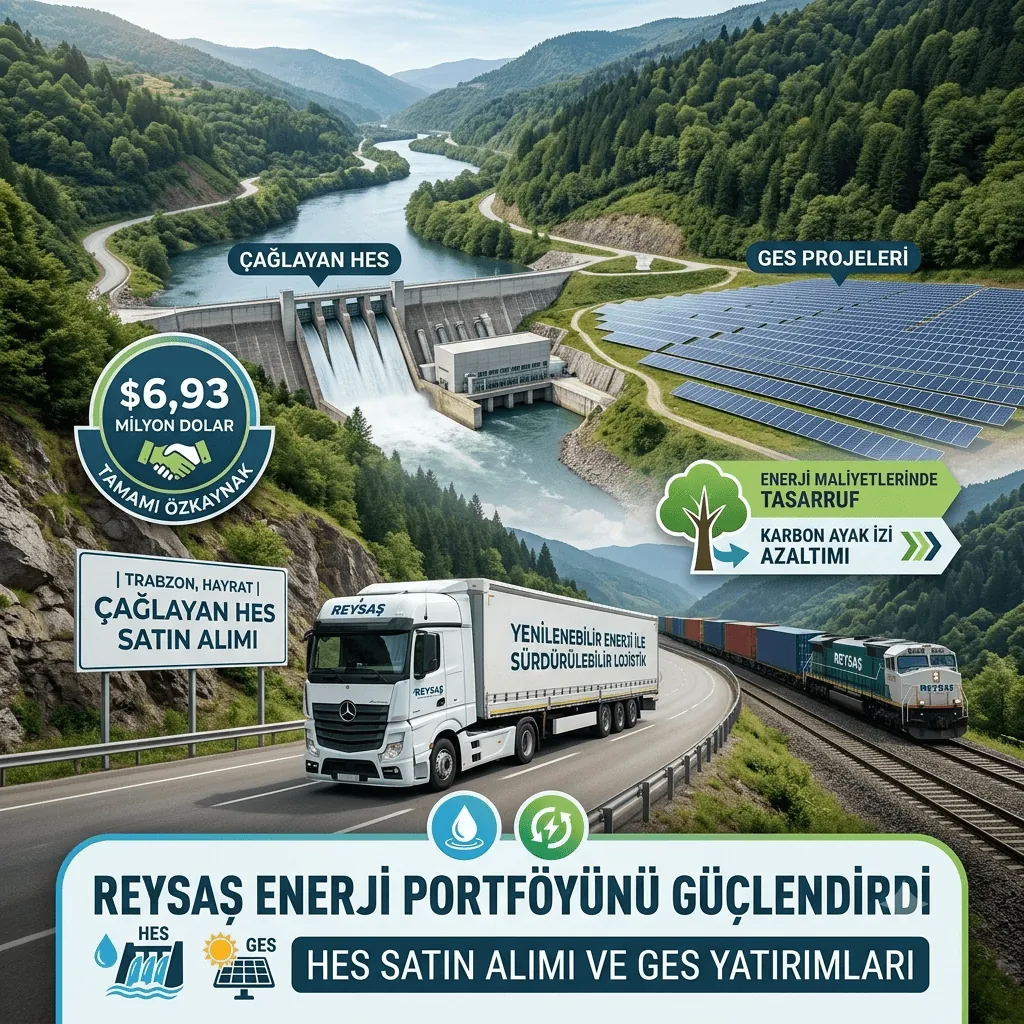 Reysaş’tan Yenilenebilir Enerji Hamlesi! 6,93 Milyon Dolarlık HES Yatırımıyla GES Portföyünü Güçlendirdi