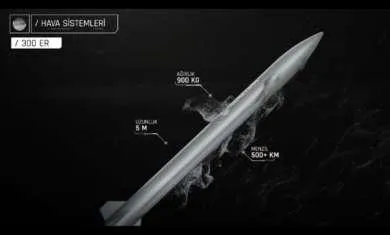 Roketsan’ın 500 km menzilli yeni füzesi: İHA-300
