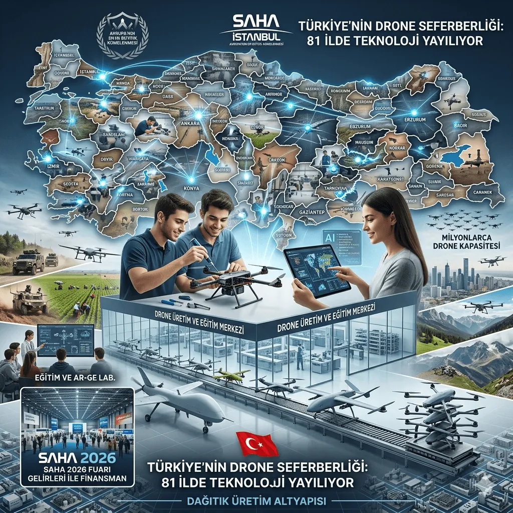 SAHA Yönetim Kurulu Başkanı Haluk Bayraktar Açıkladı: Türkiye’nin 81 İli Drone Üssü Olacak