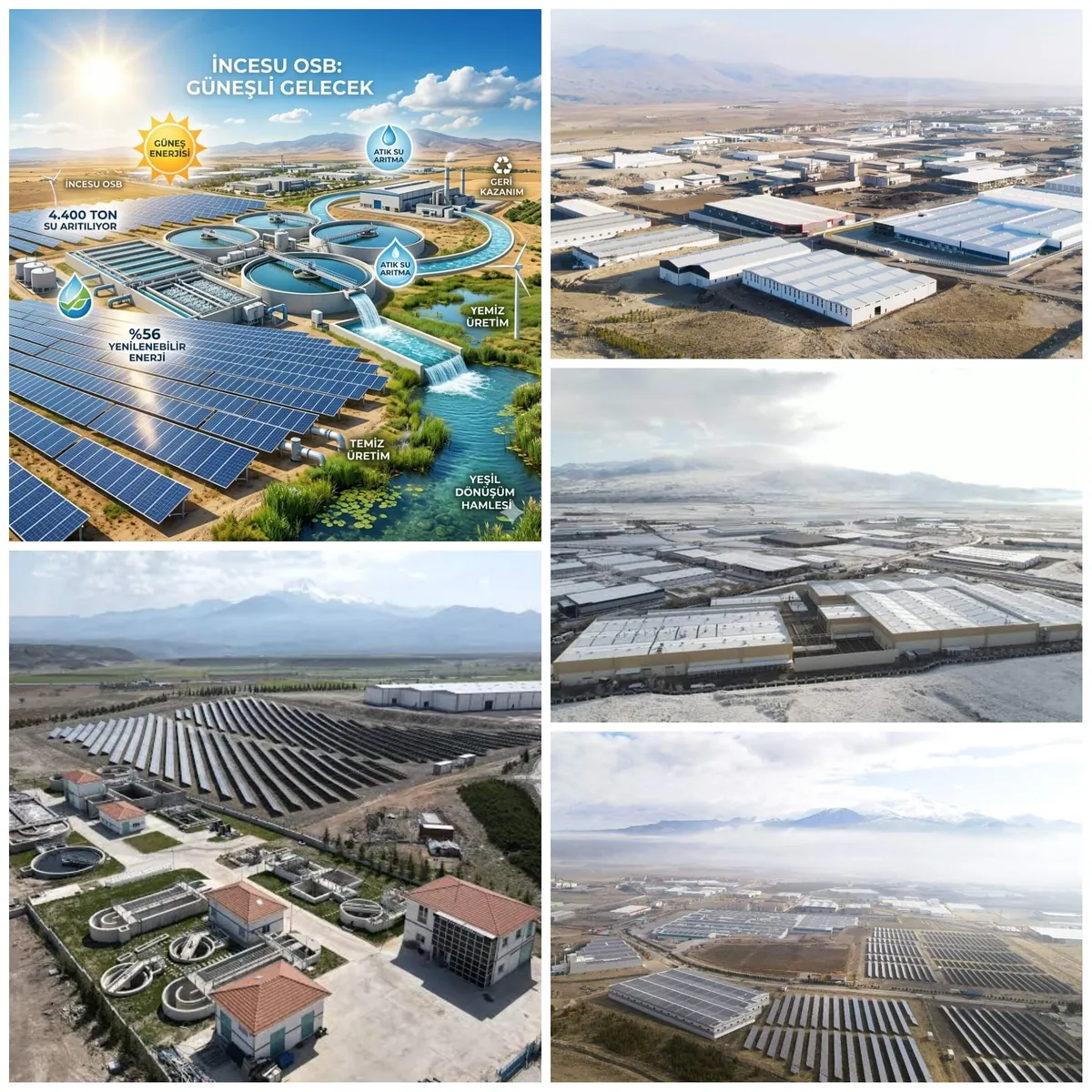 Sanayide Entegre Yeşil Dönüşüm! İncesu OSB Güneşten Enerji Üretiyor, Günde 4.400 Ton Suyu Geri Kazanıyor