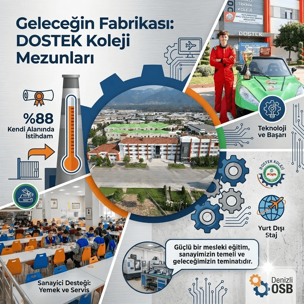 Sanayinin Merkezinde Geleceğin Fabrikası: DOSTEK Koleji Mezunlarının %88’i Kendi Alanında İşe Yerleşiyor