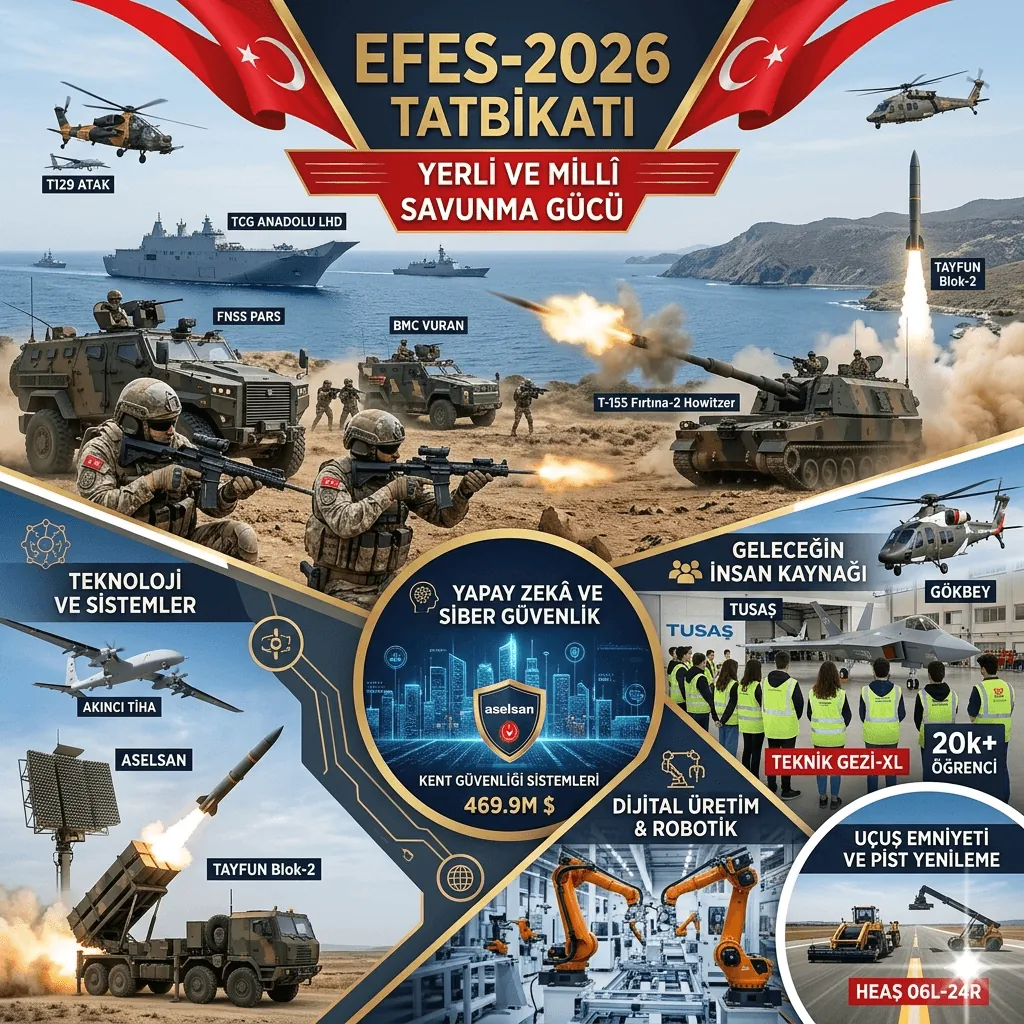 Savunma Sanayinde Bu Hafta: EFES-2026 Tatbikatı, Yerli Sistemler, Yapay Zekâ Anlaşmaları ve Kritik Envanter Gelişmeleri