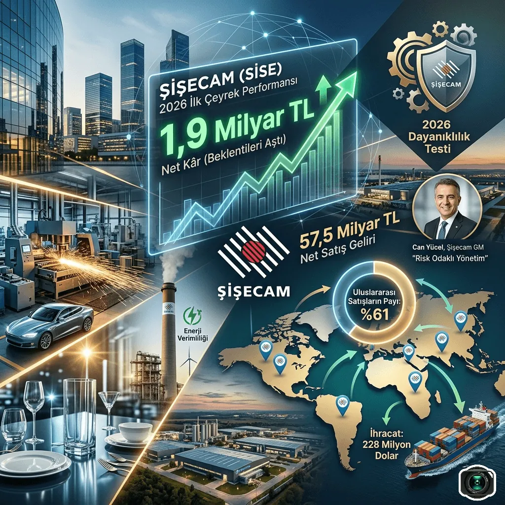 Şişecam 2026 İlk Çeyrekte Beklentileri Aştı: 1,9 Milyar TL Net Kâr, 57,5 Milyar TL Satış Geliri!
