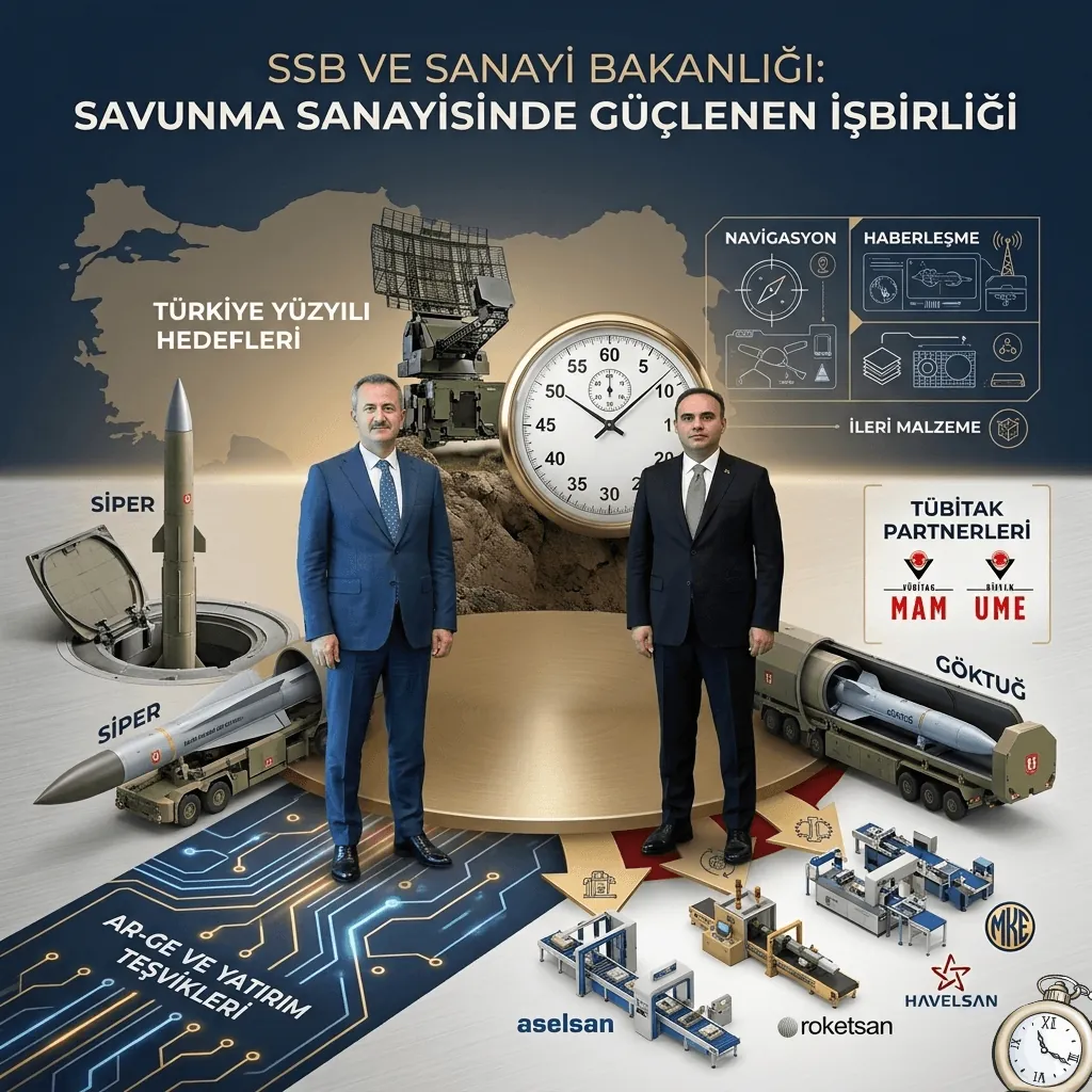 SSB ve Sanayi Bakanlığından Savunma Sanayisinde Güçlü İşbirliği Mesajı