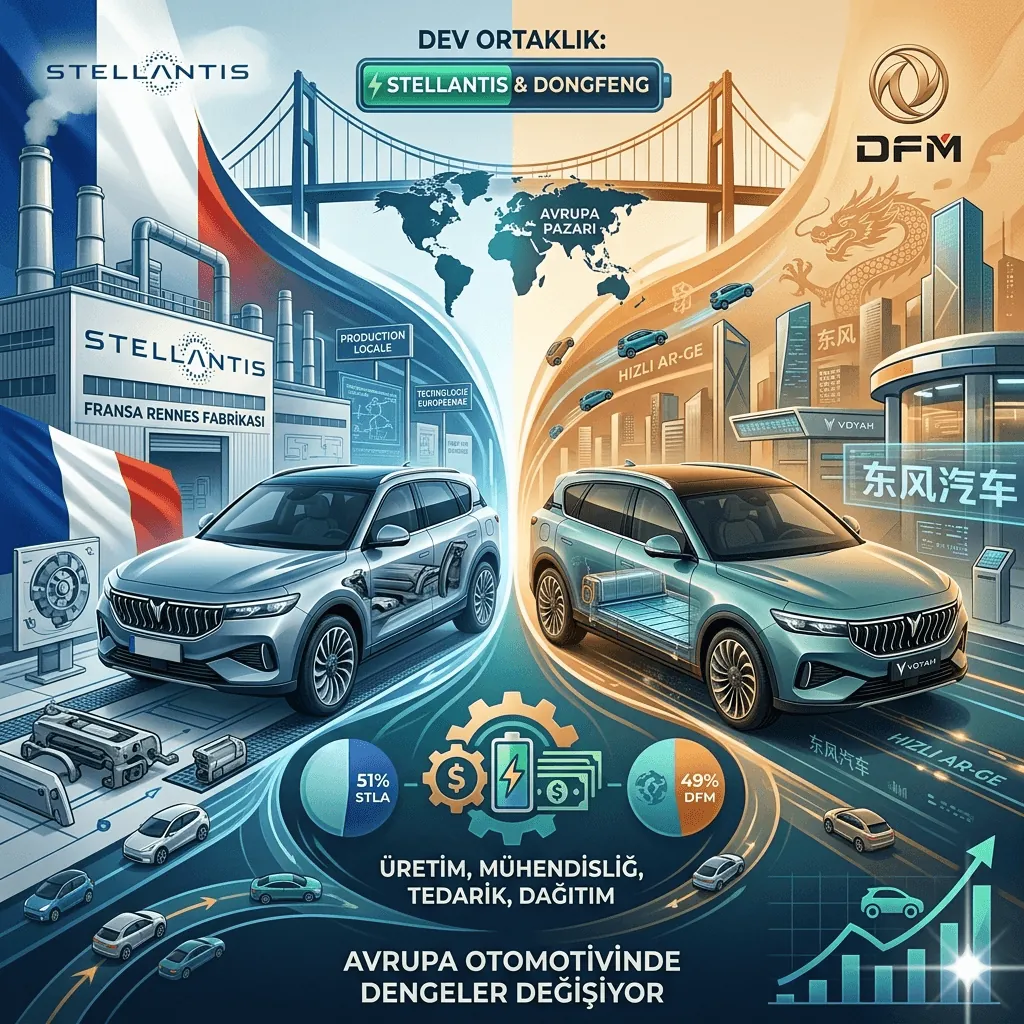 Stellantis ve Dongfeng’den Stratejik Hamle: Küresel Otomotivde Güçleri Birleştiren Dev Ortaklık