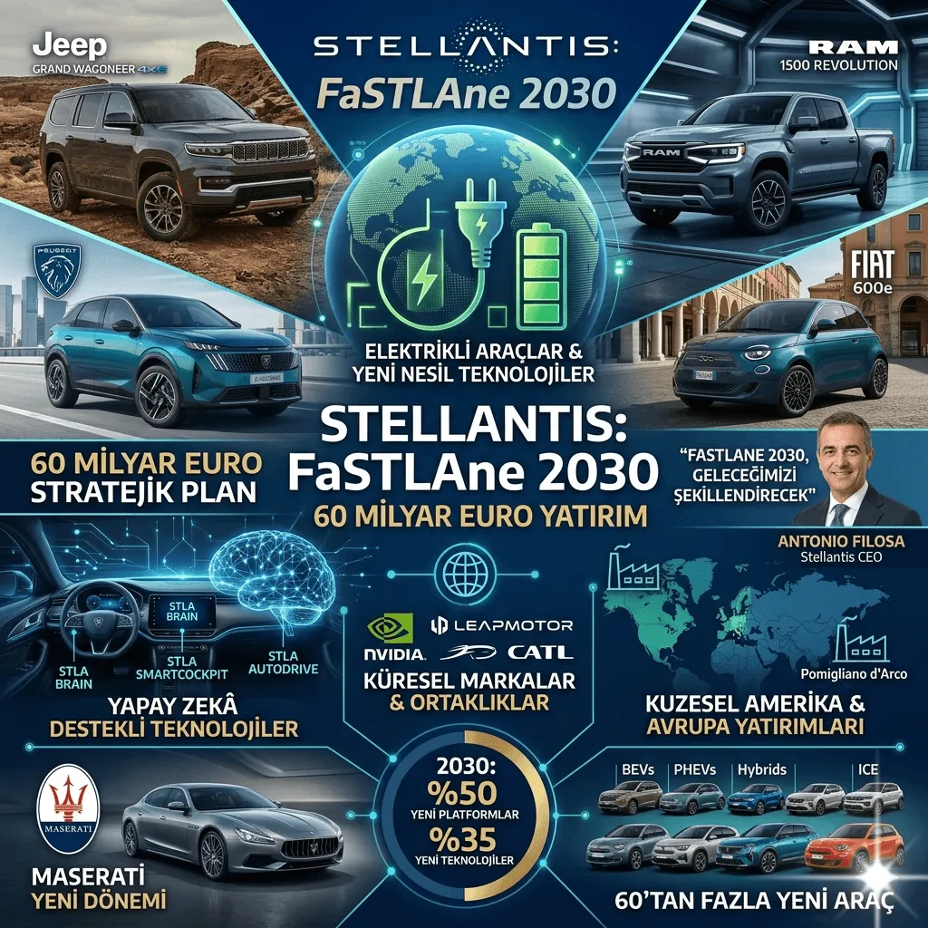 Stellantis’ten Otomotiv Dünyasını Değiştirecek Hamle! 60 Milyar Euro’luk Dev Plan Açıklandı