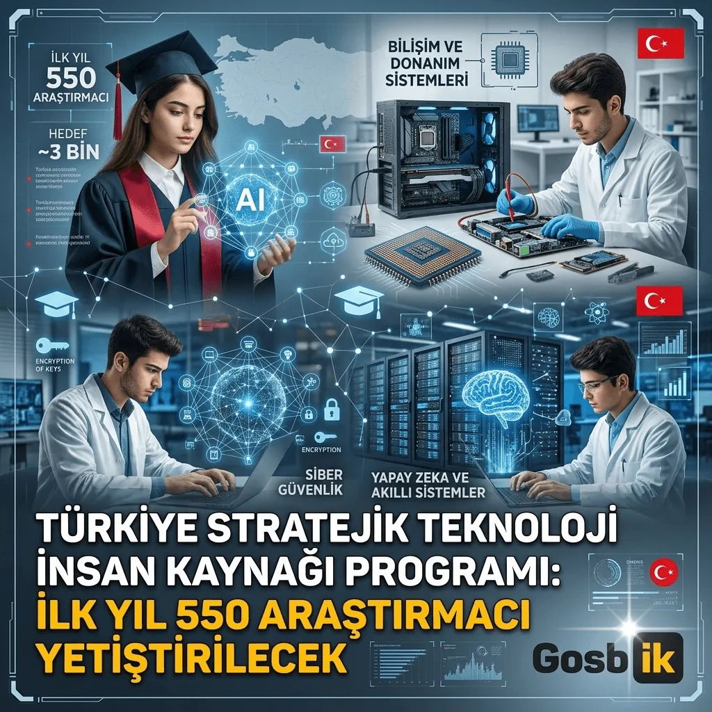 Stratejik Teknoloji İnsan Kaynağı Programı başlıyor: 550 araştırmacı alınacak, başvurular 8 Eylül’de