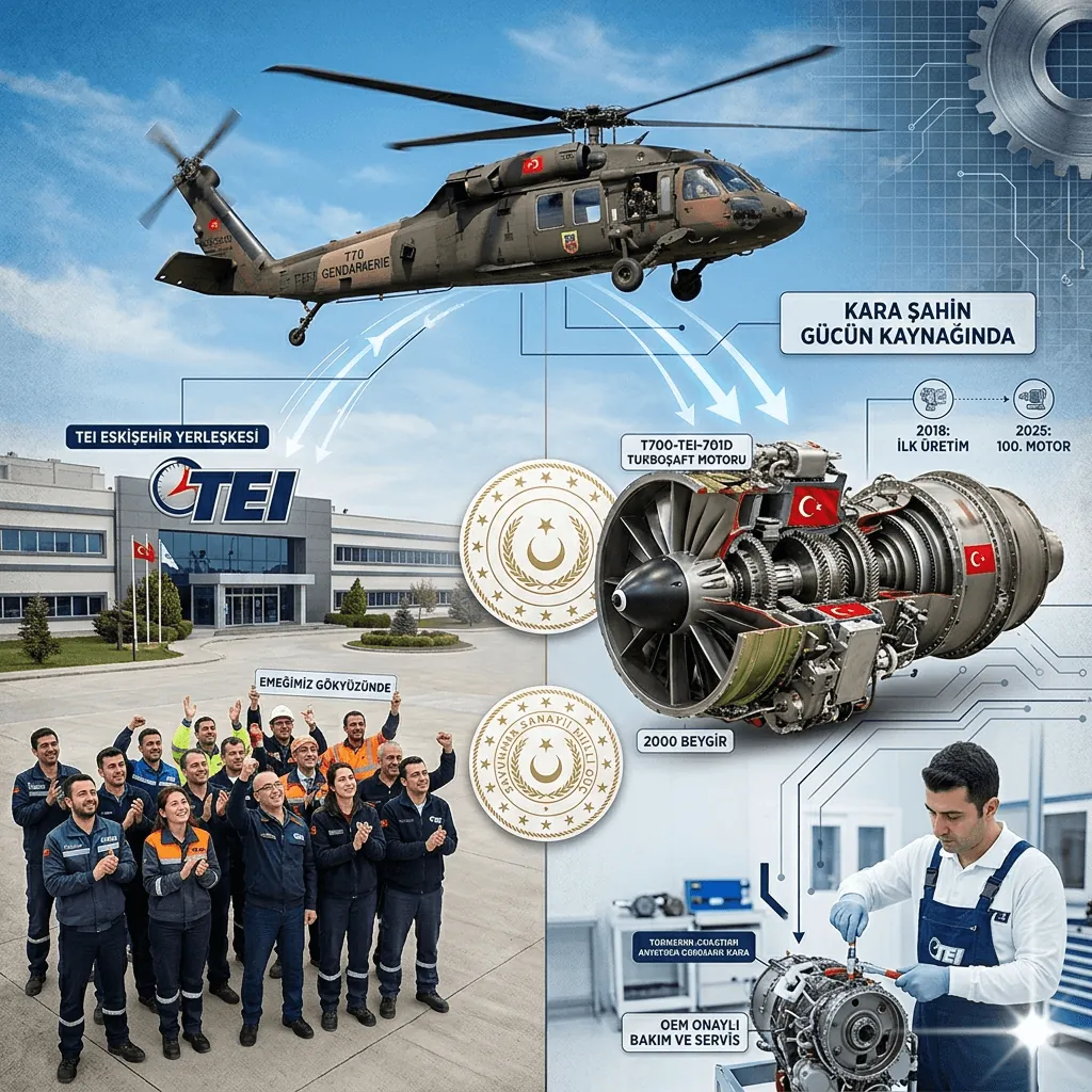 T70 Helikopteri TEI Eskişehir’e Özel Uçuş Gerçekleştirdi | Türkiye’nin Yerli Helikopter Motoru T700-TEI-701D Sahada Görüntülendi