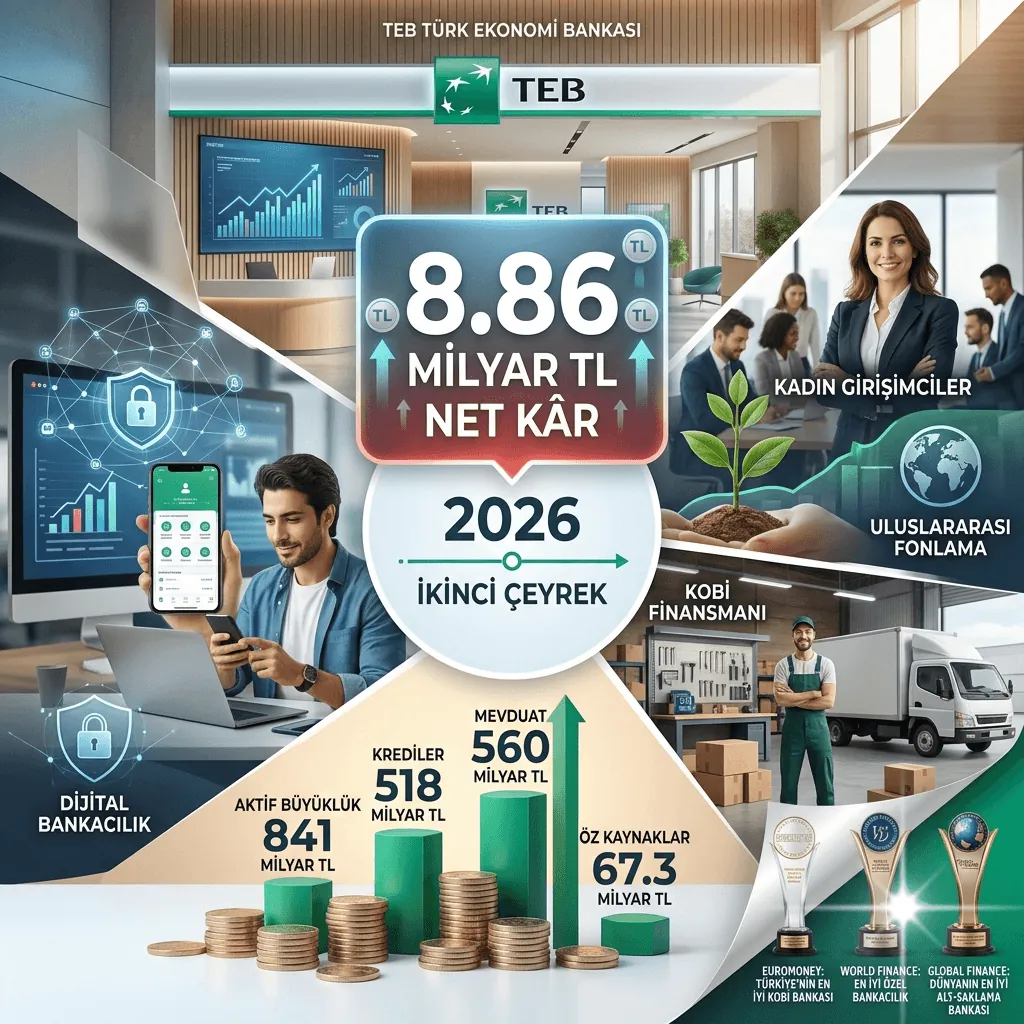TEB'den 8,86 Milyar Liralık Kâr! Dijital Bankacılık ve KOBİ Finansmanında Güçlü Büyüme