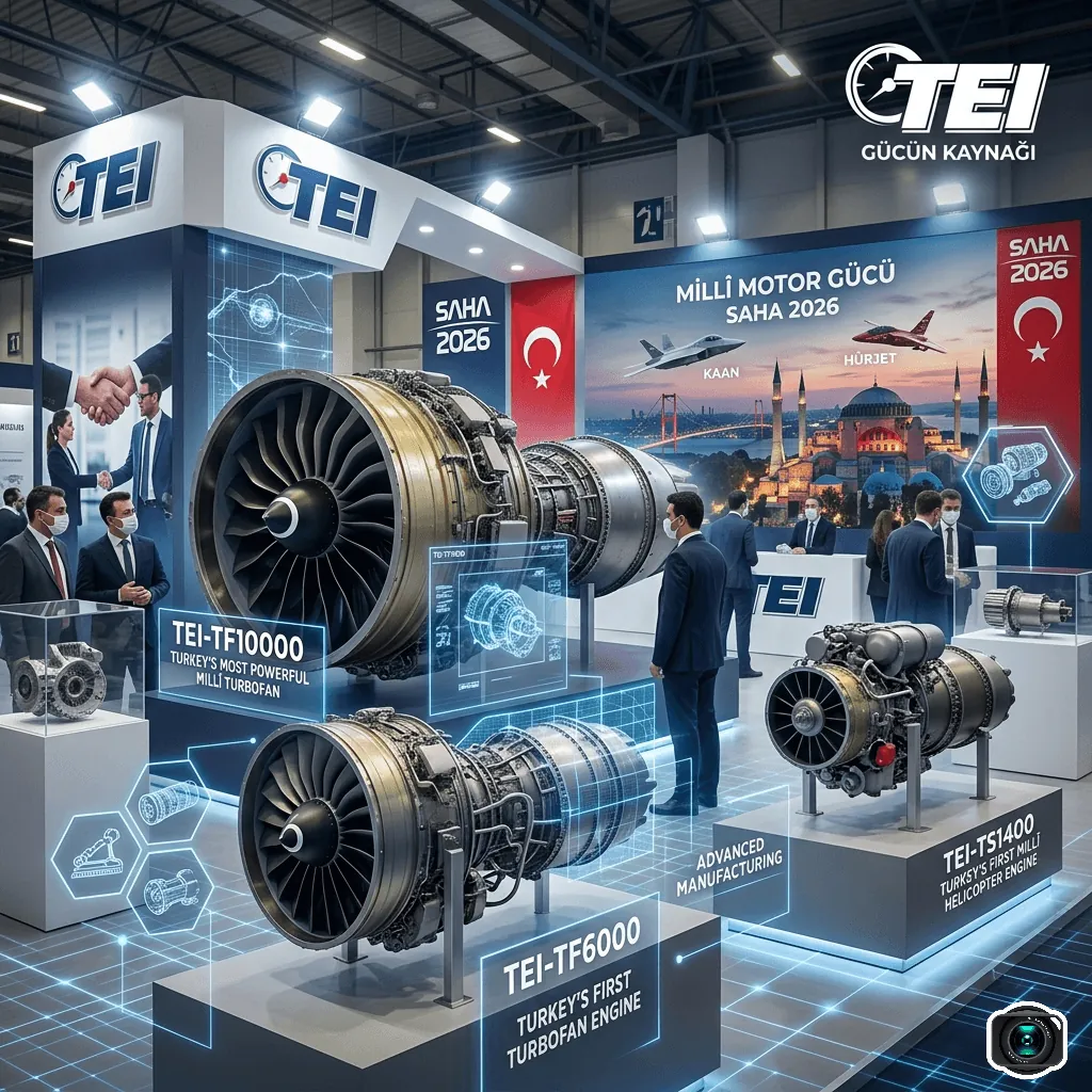 TEI, SAHA 2026’da Gövde Gösterisi Yapacak: Millî Uçak ve Helikopter Motorları İlk Kez Bir Arada!