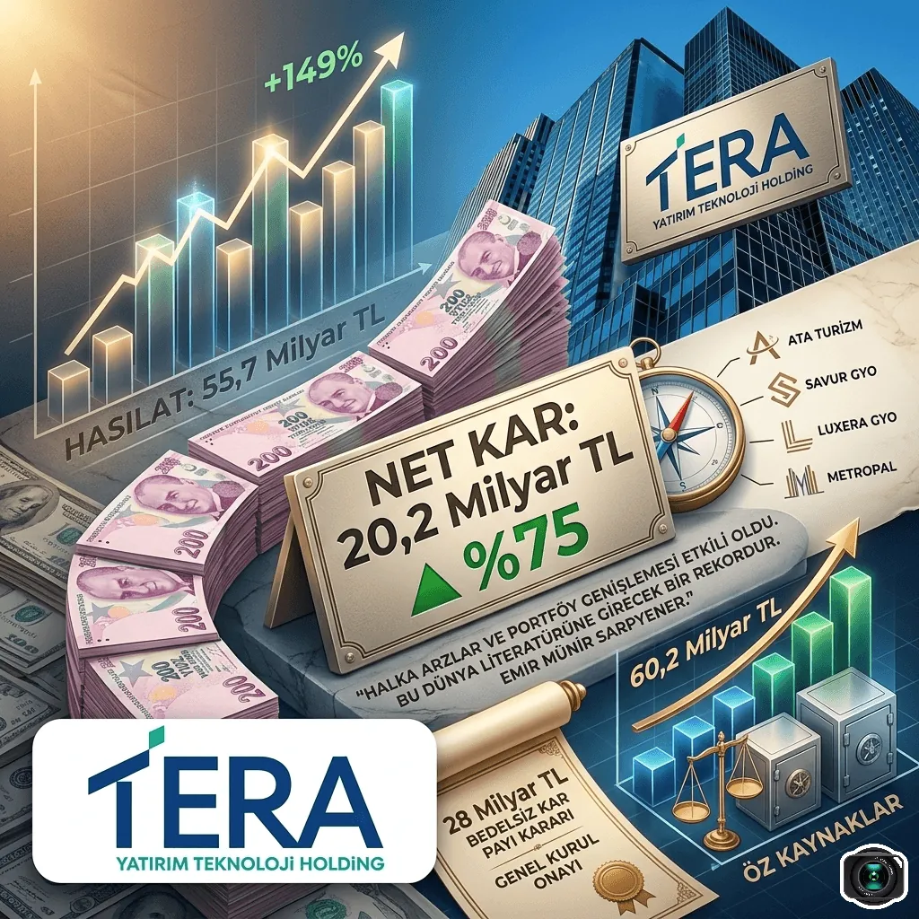 Tera Yatırım 2026 İlk Çeyrek Bilançosu: Halka Arz Etkisiyle Net Kar 20,2 Milyar Liraya Yükseldi