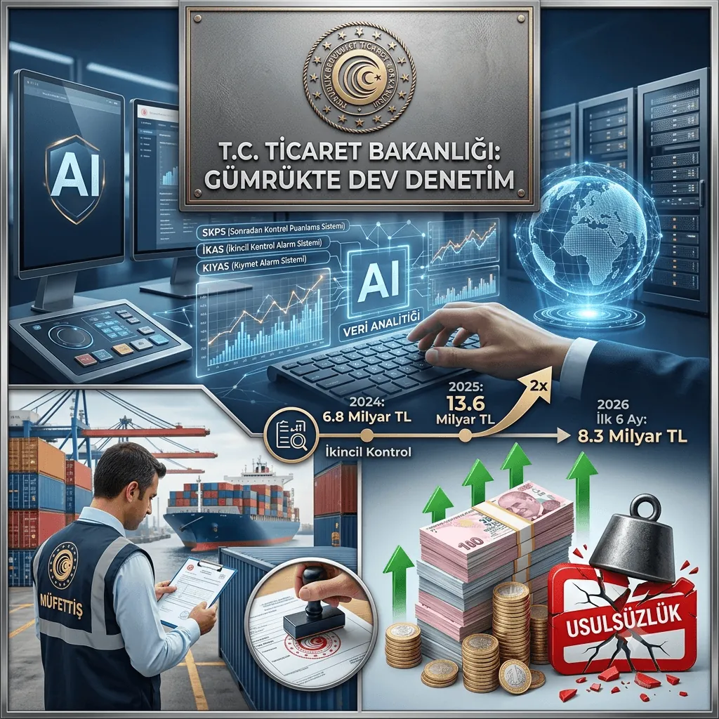 Ticaret Bakanlığı'ndan Gümrükte Dev Denetim: Son 2,5 Yılda 28,7 Milyar TL'lik Usulsüz İşlem Tespit Edildi