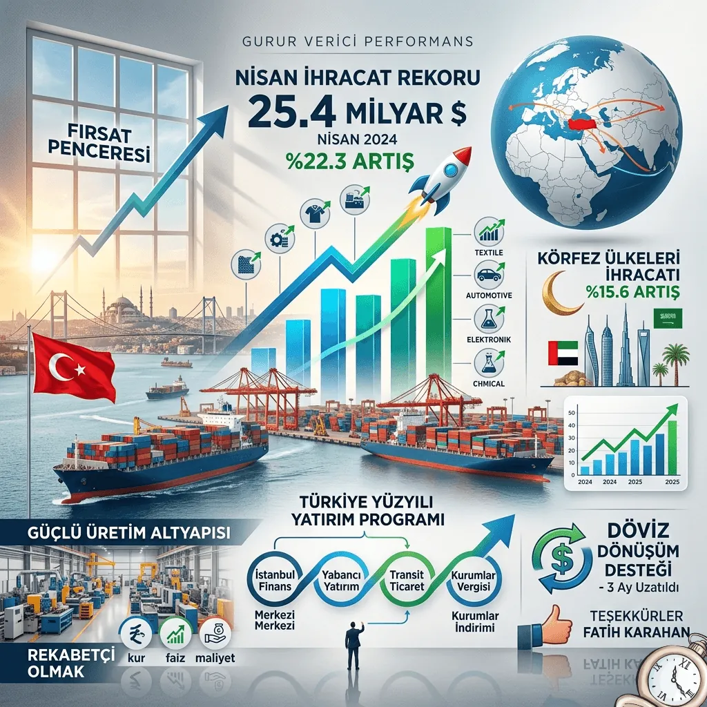 TİM Başkanı Mustafa Gültepe Değerlendirdi: Nisan İhracatında Rekor Artış, Tüm Sektörlerde Güçlü Performans
