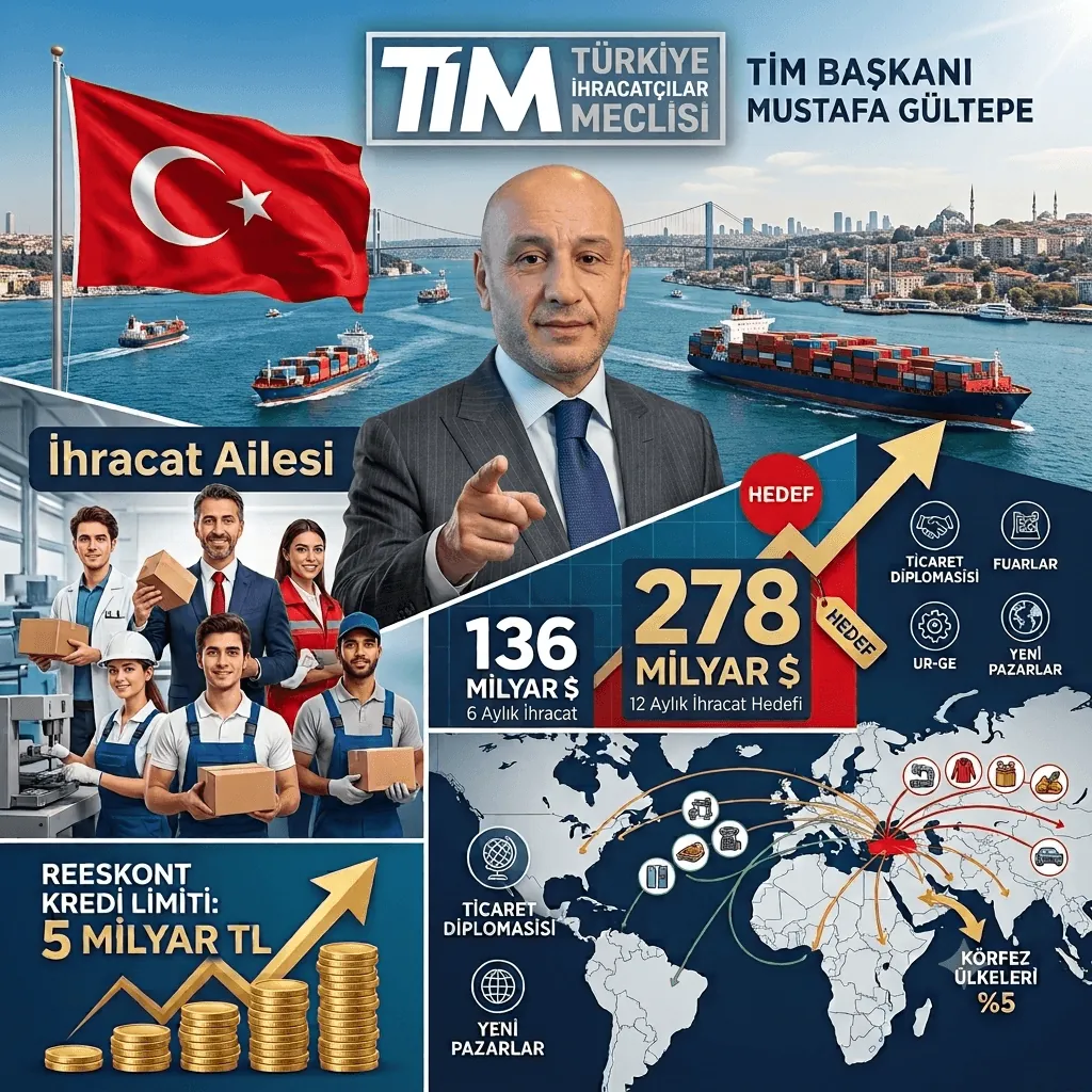 TİM Başkanı Mustafa Gültepe: Yeni Dönemde Hedef Rekabet Gücü Yüksek Türkiye ve 278 Milyar Dolarlık İhracat