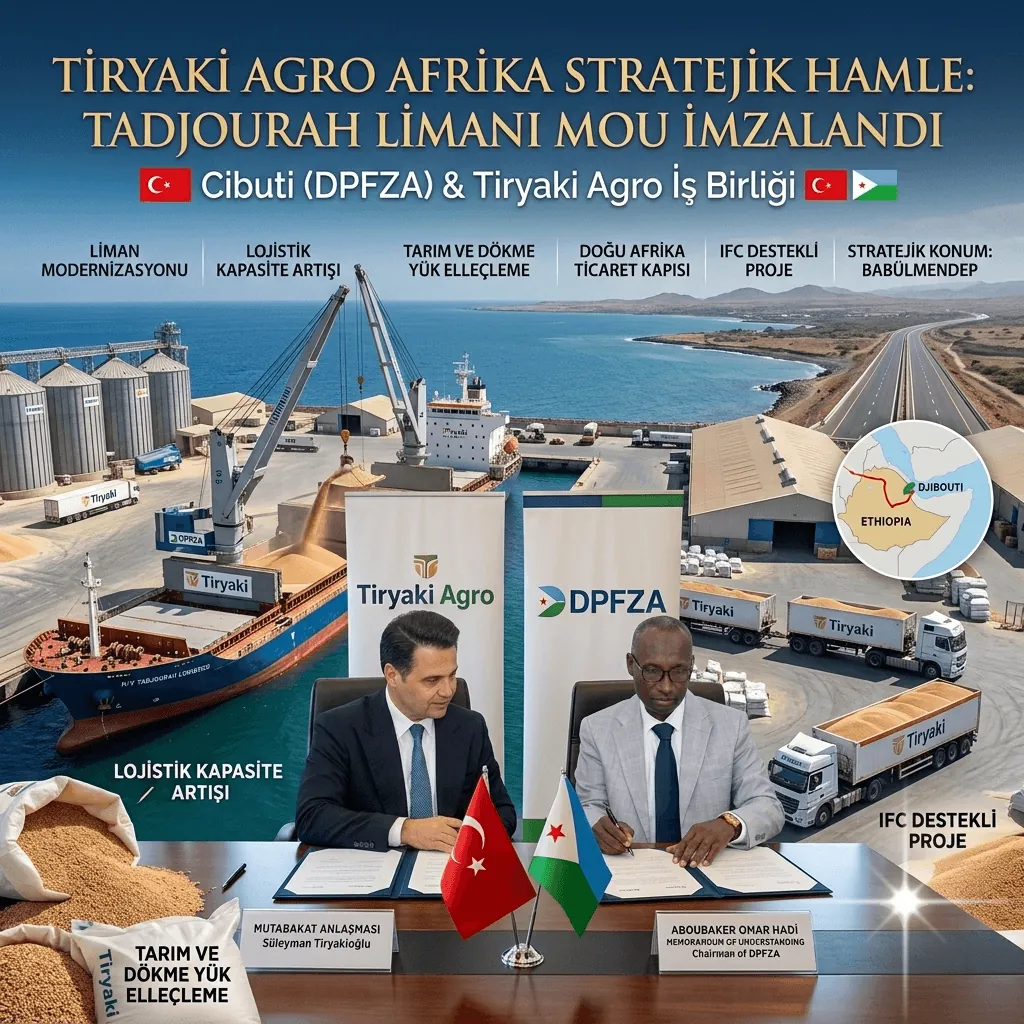 Tiryaki Agro’dan Afrika’da Stratejik Hamle: Cibuti’deki Tadjourah Limanı Projesiyle Doğu Afrika Ticaretinde Yeni Dönem Başlıyor