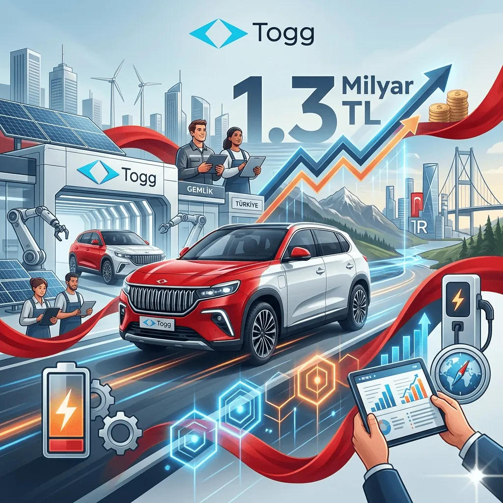 Togg’dan Tarihi Başarı: Yerli Elektrikli Otomobil Devi İlk Kez Kâra Geçti, 1,3 Milyar TL Net Gelir Açıklandı