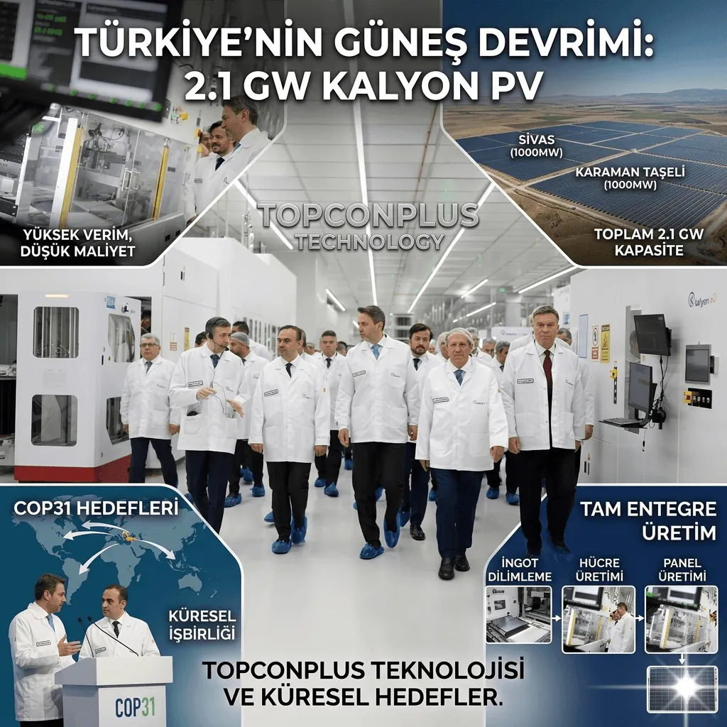 TOPCONPlus Teknolojisiyle Türkiye Güneş Enerjisinde Yeni Döneme Geçti: Kalyon PV’den 2,1 Gigavatlık Dev Yatırım