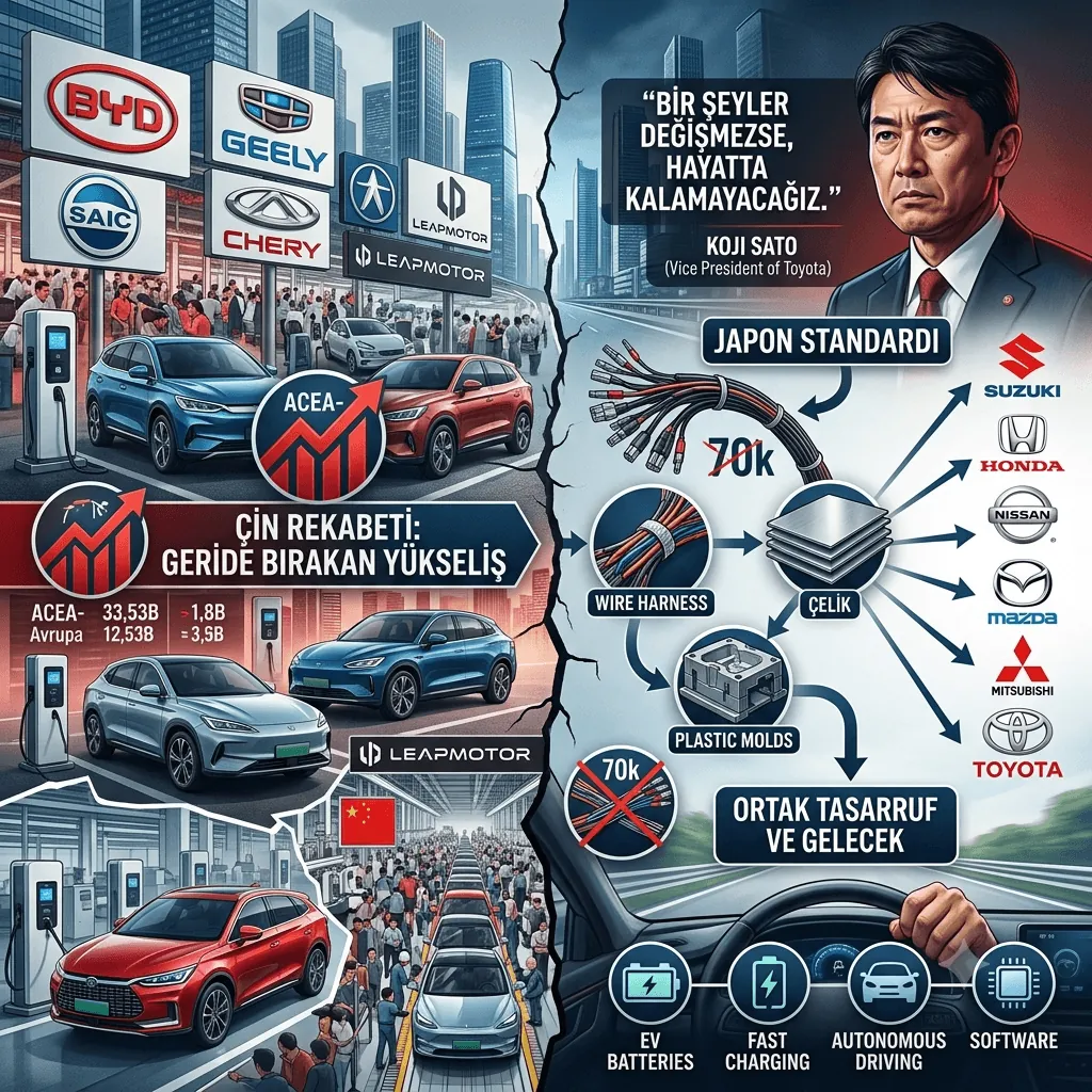Toyota'dan Kritik Uyarı: "Japon Otomobil Üreticileri Birleşmezse Ayakta Kalamayacak"