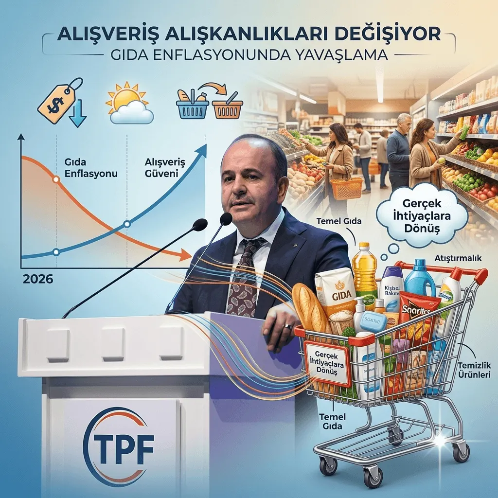 TPF'den Dikkat Çeken Açıklama: Gıda Enflasyonundaki Düşüş Vatandaşın Alışveriş Alışkanlığını Değiştirdi