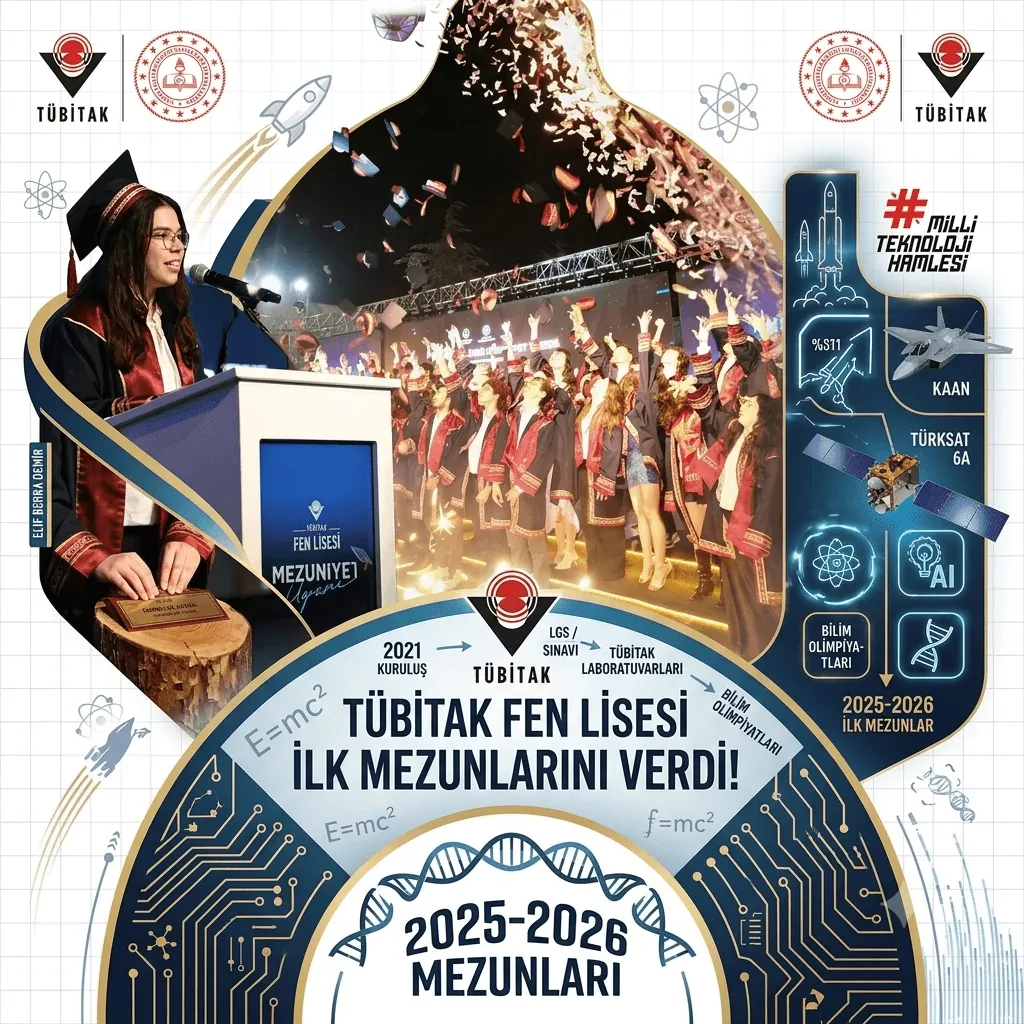TÜBİTAK Fen Lisesi İlk Mezunlarını Verdi! Bakan Kacır: "Sizler Bizim Umudumuzsunuz"