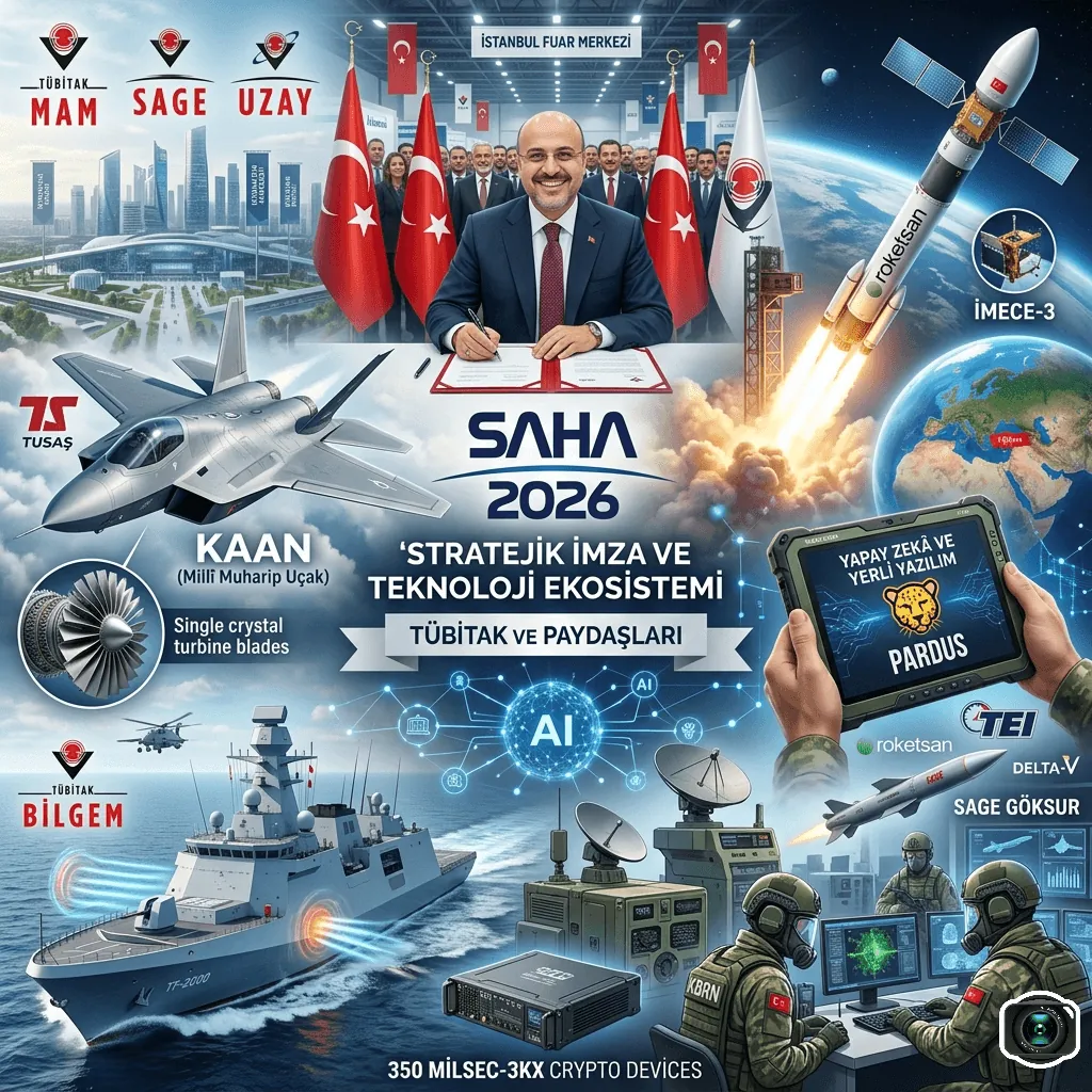 TÜBİTAK’tan SAHA 2026’da Tarihi Hamle: Savunma, Uzay ve KAAN İçin 13 Kritik İş Birliği İmzalandı