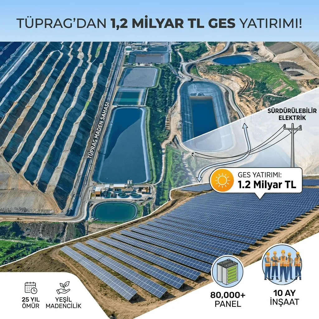 TÜPRAG’dan Uşak’a 1,2 Milyar TL’lik Dev GES Yatırımı! 45 MW’lık Güneş Santraliyle Madencilikte Yeni Dönem